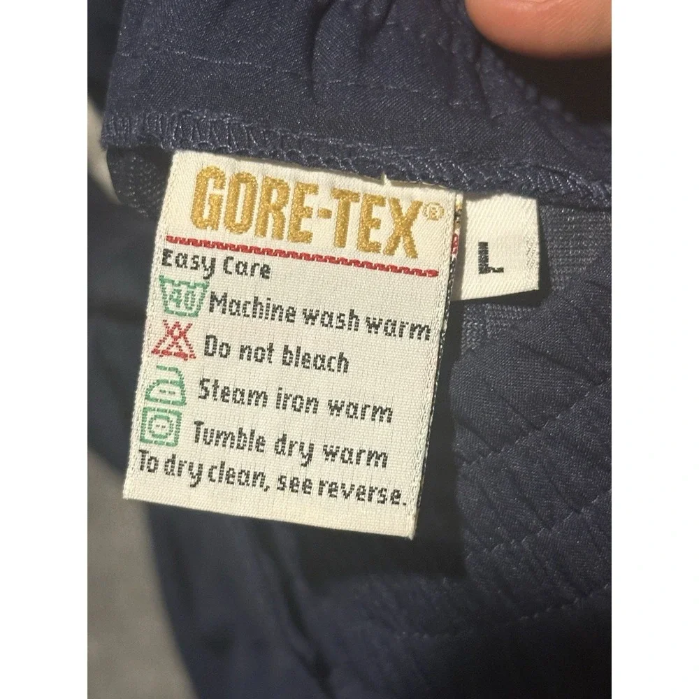 Vintage Zero Restriction GORE-TEX Pants Mens L Blue Tour Slacks Waterproof USA